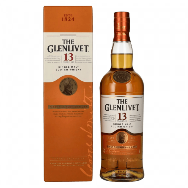 Škotski whisky The Glenlivet 13 Years Old FIRST FILL AMERICAN OAK + GB 0,7 l