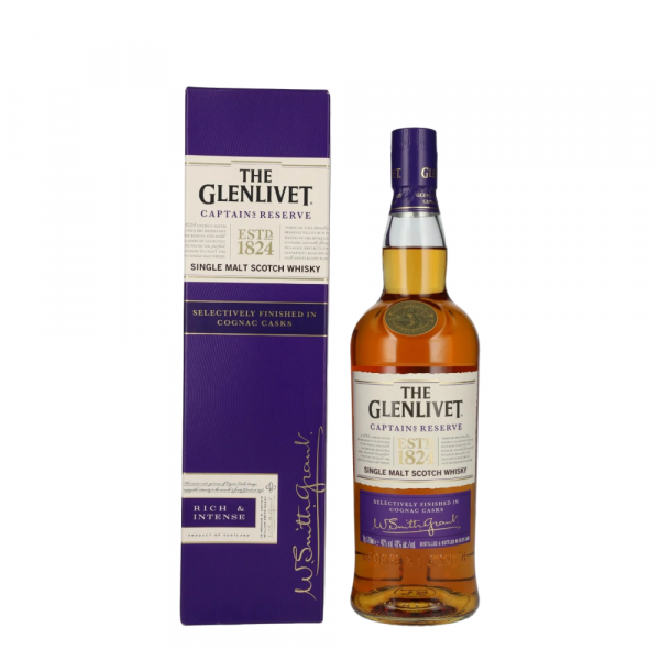 Škotski whisky The Glenlivet CAPTAINS RESERVE Single Malt + GB 0,7 l