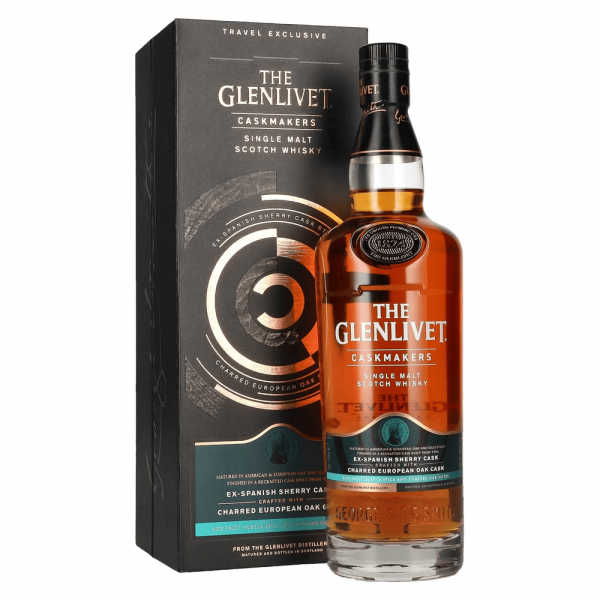 Škotski whisky The Glenlivet CASKMAKERS Travel Exclusive ex-Spanish Sherry Cask Single Malt + GB 0,7 l