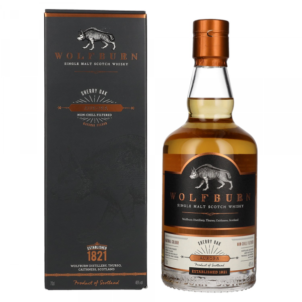 Škotski Whisky Wolfburn Aurora + GB 0,7 l
