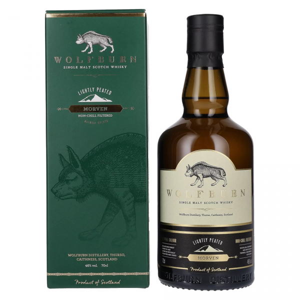 Škotski Whisky Wolfburn Morven Single Malt + GB 0,7 l
