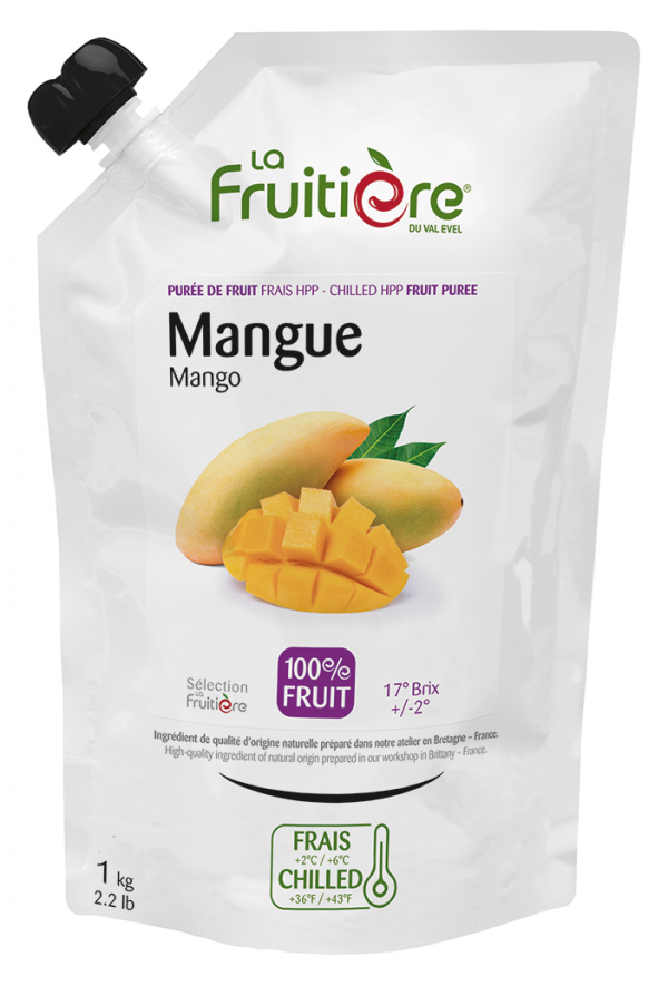 Sveži sadni pire Mango 100% La Fruitiere 1 kg