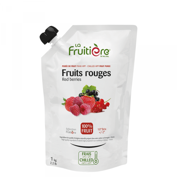 Sveži sadni pire Rdeče sadje 100% La Fruitiere 1 kg
