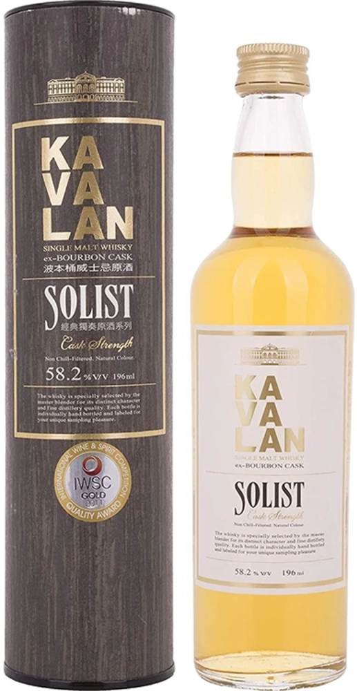 Tajvanski Whisky Kavalan Solist Ex Burbon Oak + GB 0,196 l