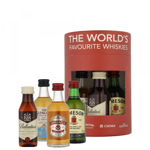 Tasting box The World's Favourite Whiskies Set 4x 0,05 l