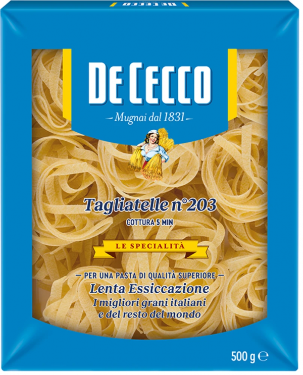 Testenine rezanci ozki (Tagliatelle) De Cecoo 500 g