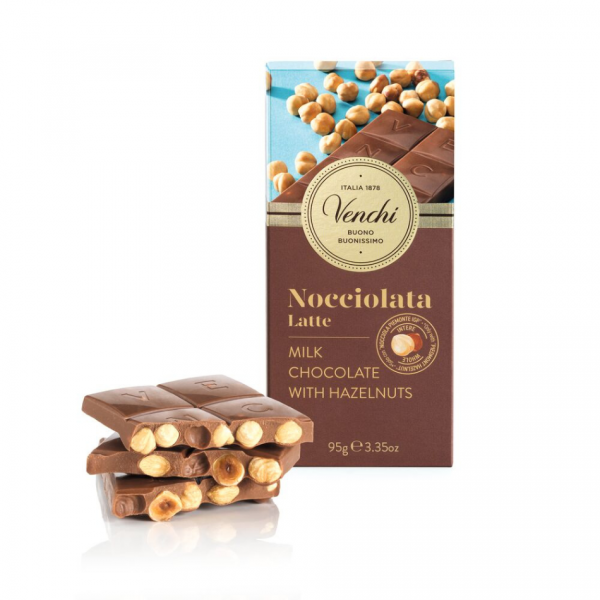 Venchi mlečna čokolada z lešniki 95 g