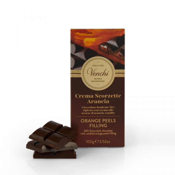 Venchi Temna čokolada s pomarančnim polnilom 100 g