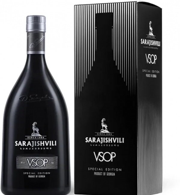 Vinjak Brandy Sarajishvili VSOP Black + GB 0,7 l