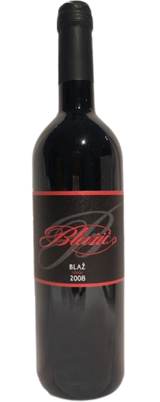 Vino Blaž rdeče 2008 Blažič 0,75 l