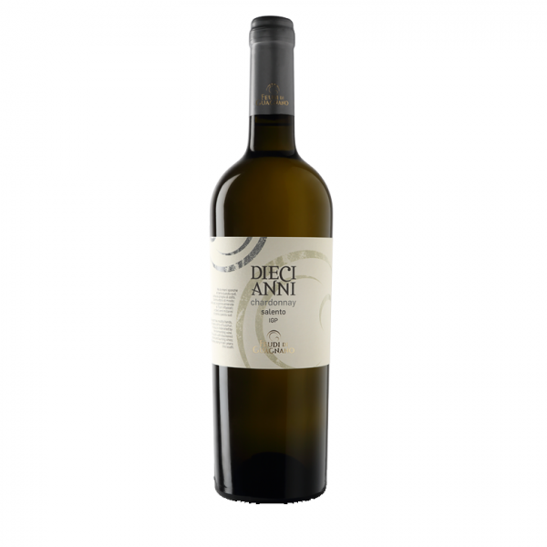 Vino Chardonnay Dieci Anni 2019 Feudi di Guagnano 0,75 l