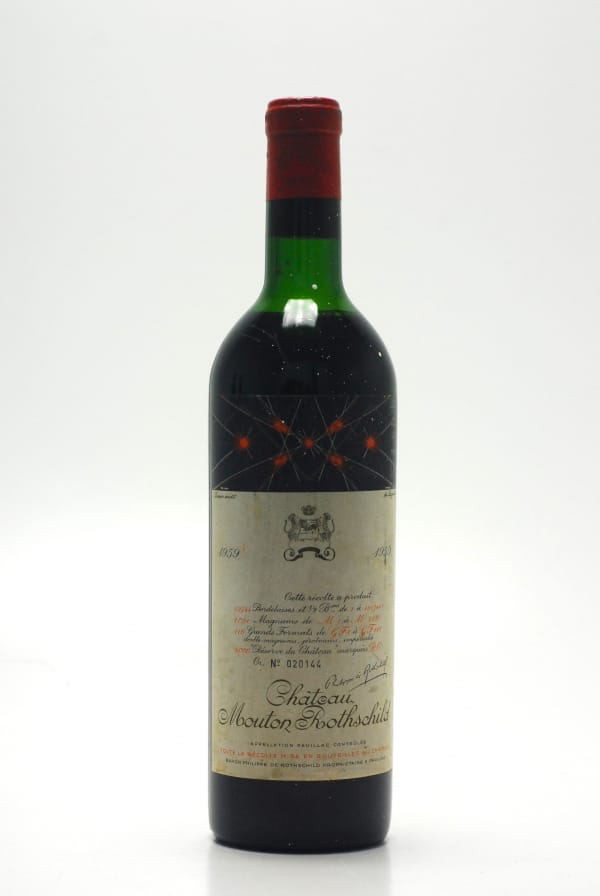 Vino Pauillac 1959 Chateau Mouton Rothschild 0,75 l