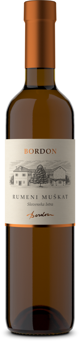 Vino Rumeni muškat polsladko 2019 Bordon 0,5 l