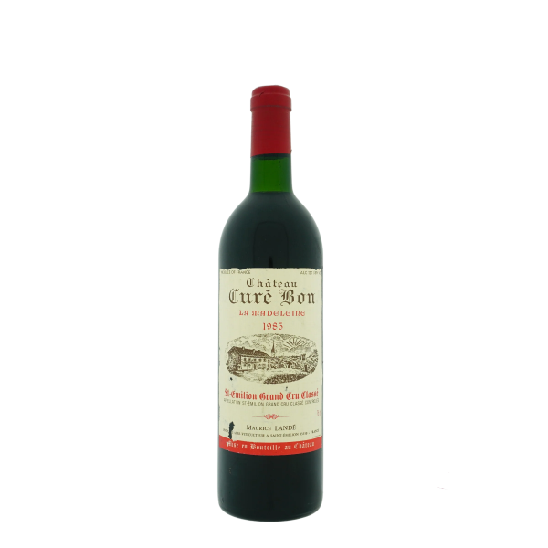 Vino Saint-Emilion Grand Cru 1985 Chateau Cure Bon La Madeleine 0,75 l
