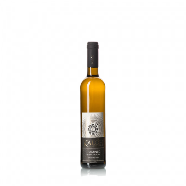 Vino Traminec PT polsladko 2015 Kaloh 0,5 l