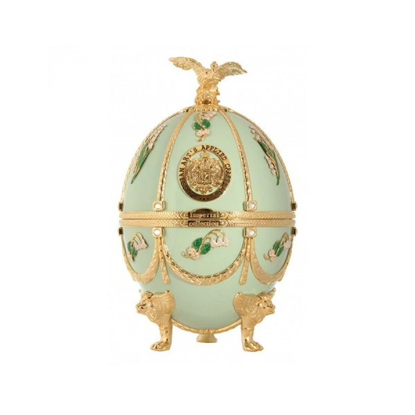 Vodka Imperial Collection Faberge Egg Light Green Lyliard + GB 0,7 l