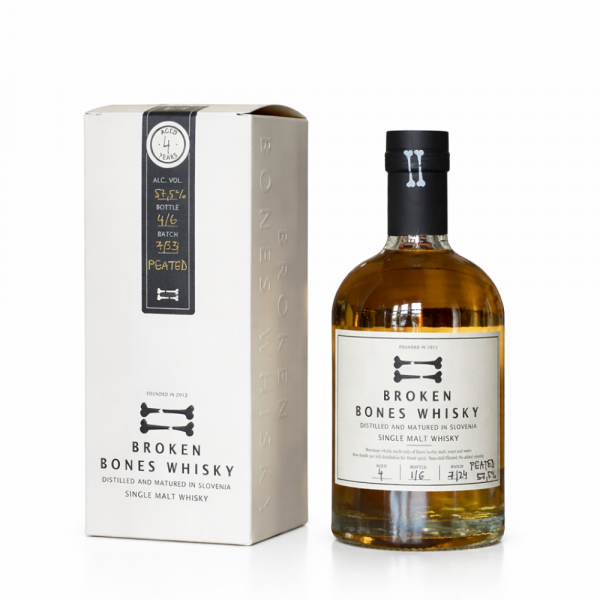Whiskey Broken Bones Peated KIKA Cask Strenght Single malt 0,7 l