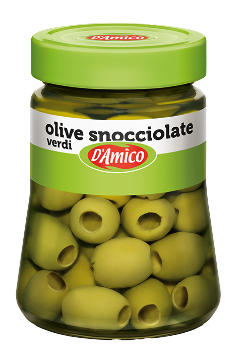 Zelene olive brez koščic D'Amico 290 g