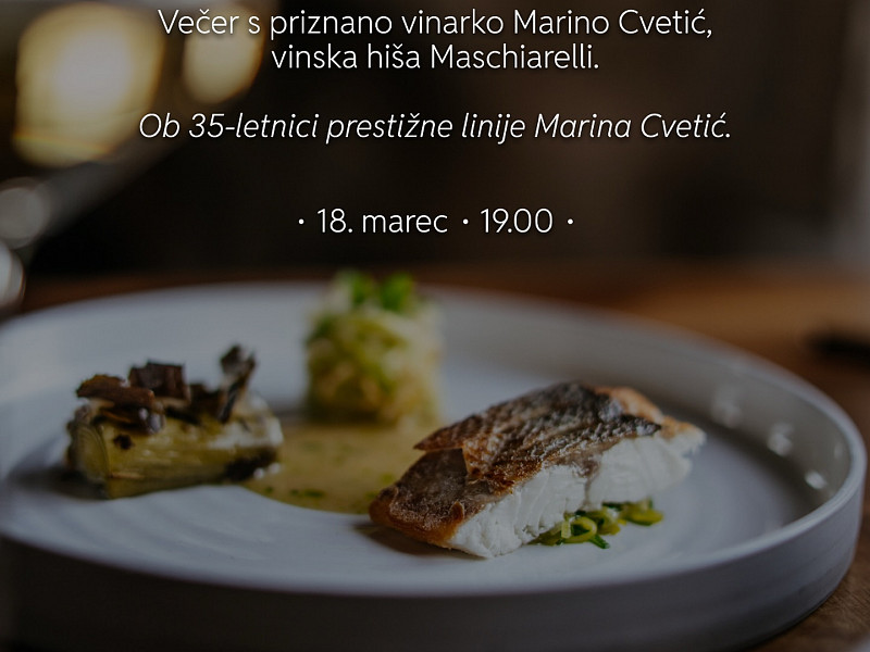 Ekskluzivna vinska večerja z Marino Cvetić v Ljubljani