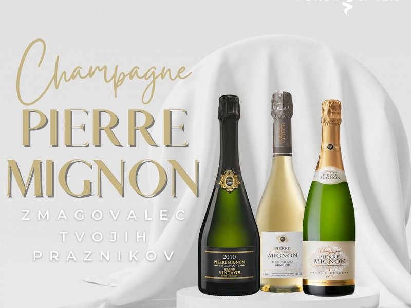 Popestirte december s šampanjci Pierre Mignon
