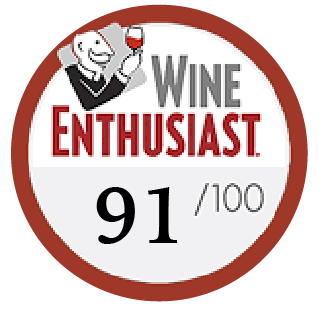 Wine enthusiast: 91